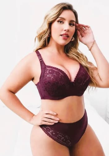 Conjunto De Ropa Interior Color Wine — imagen 1 de 5
